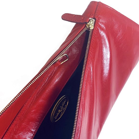 CHARLES JOURDAN LAMB Red, Clutch, with a strap - Picture 5 of 6